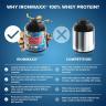 Ironmaxx IRONMAXX 100% WHEY PROTEIN (900g apple cinnamon) (2350 g, Latte Macchiato)