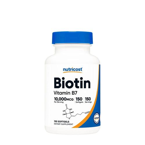 Nutricost Biotin with Coconut Oil 10,000 mcg (150 Weichkapseln)