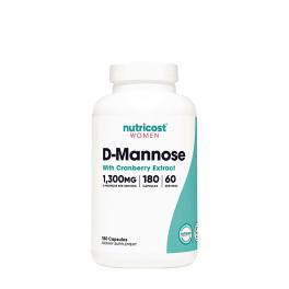   Nutricost D-Mannose with Cranberry Extract for Women 1300 mg (180 Kapseln)