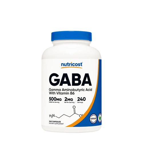 Nutricost GABA + B6 500 mg (240 Kapseln)