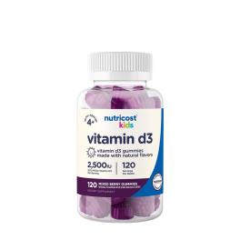   Nutricost Kids Vitamin D3 Gummies (120 Gummibonbons, Gemischte Beeren)