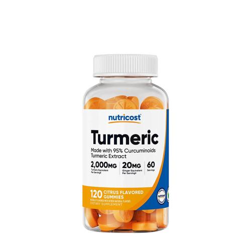 Nutricost Turmeric Gummies 2,000 mg (120 Gummibonbons, Zitrone)