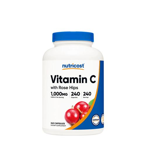 Nutricost Vitamin C with Rose Hips Capsules (240 Kapseln)