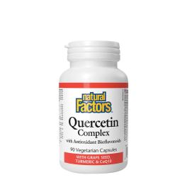   Natural Factors Quercetin Complex With Grape Seed, Turmeric & COQ10 (90 veg.Kapseln)