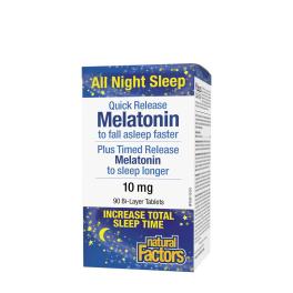   Natural Factors Melatonin Quick Release Plus Timed Release 10 mg (90 Tabletten)