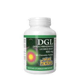   Natural Factors DGL Deglycyrrhizinated Licorice Root 400 mg (90 Kautabletten)