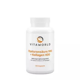 Vitaworld Hyaluronic Acid 100 + Collagen 400 (120 Kapseln)