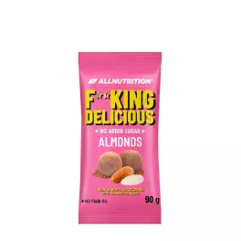   ALLNUTRITION Fitking Delicious Almonds (90 g, Milch- & weiße Schokolade mit Tiramisu-Geschmack)
