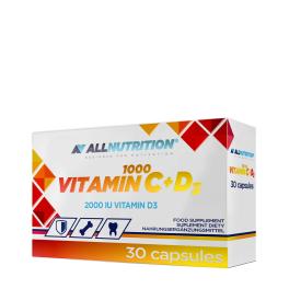 ALLNUTRITION Vitamin C 1000 + D3  (30 Kapseln)