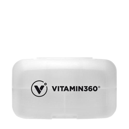 Vitamin360 Pill Box With 5 Compartments (1 St., Weiß)